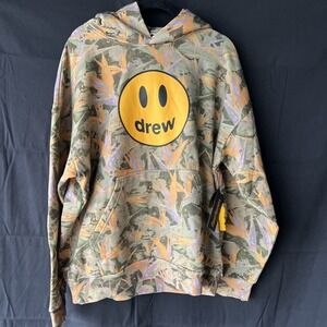 Drew House Mascot Oversized Hoodie- Drew Camo- Size M …b34
